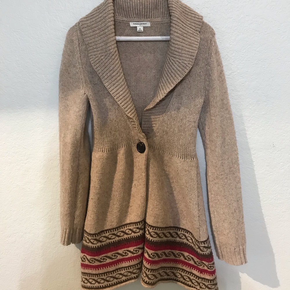 Banana Republic wool sweater cardigan